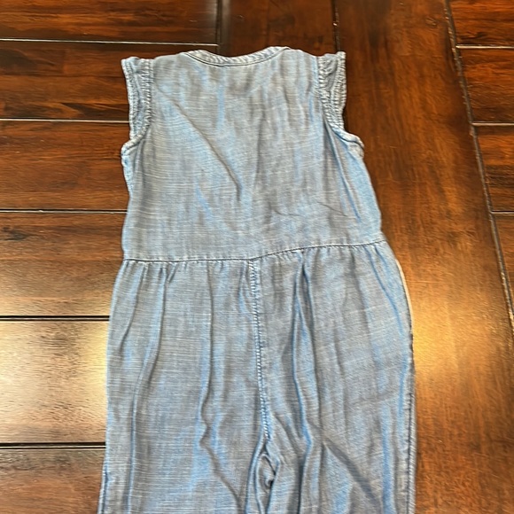 Baby gap girls chambray romper in medium denim - Picture 6 of 6
